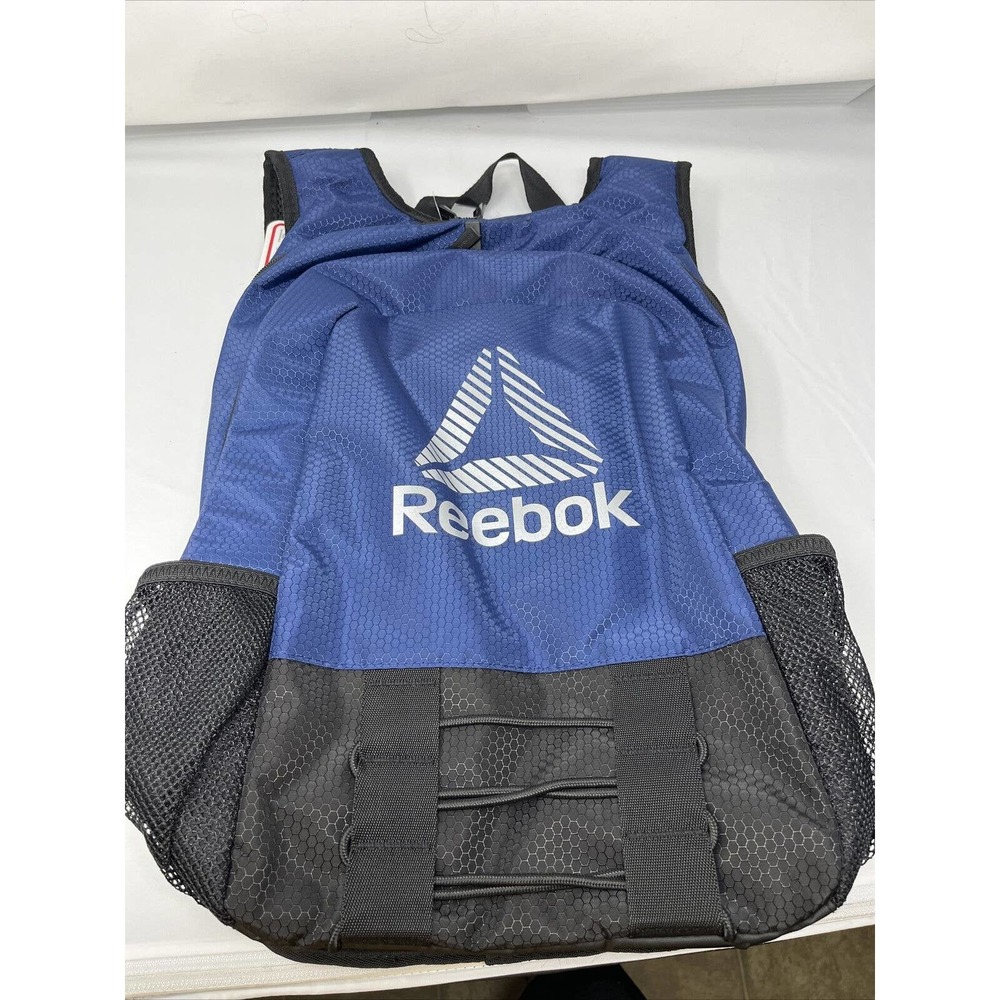 Reebok Basecamp Backpack Navy Dark Blue Water Resistant 19.5x11.75x7" NEW
